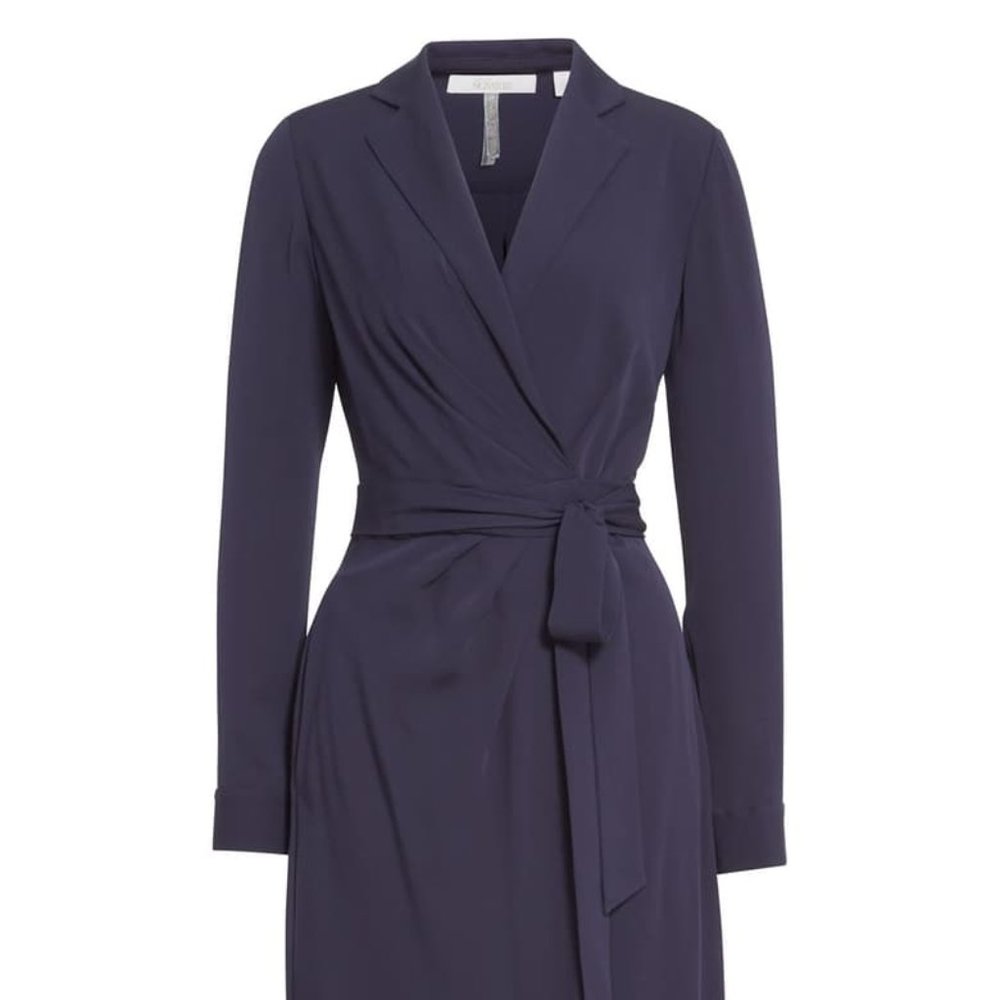 Satin Georgette Wrap Dress Caroline Issa SOLD OUT!